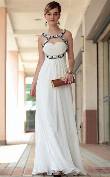 vestidos-largos-informales-blancos-53_9 Bijele casual duge haljine