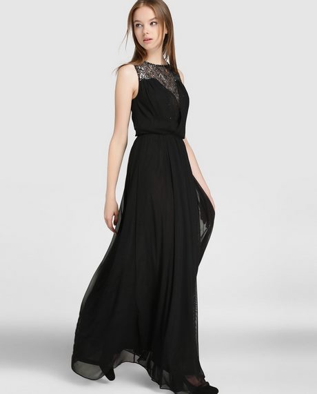 vestidos-negros-largos-sencillos-22_5 Jednostavne duge crne haljine