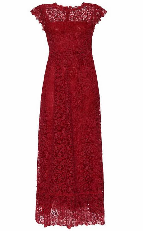 vestidos-rojos-largos-con-encaje-46_9 Duge crvene haljine s čipkom