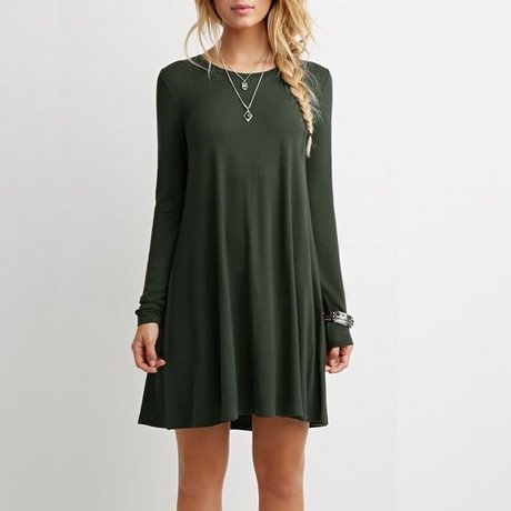 vestidos-verdes-casuales-71_2 Casual zelene haljine