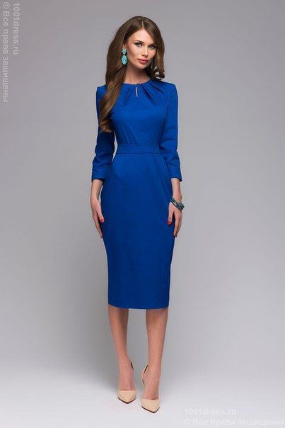 vestido-azul-casual-41 Casual plava haljina