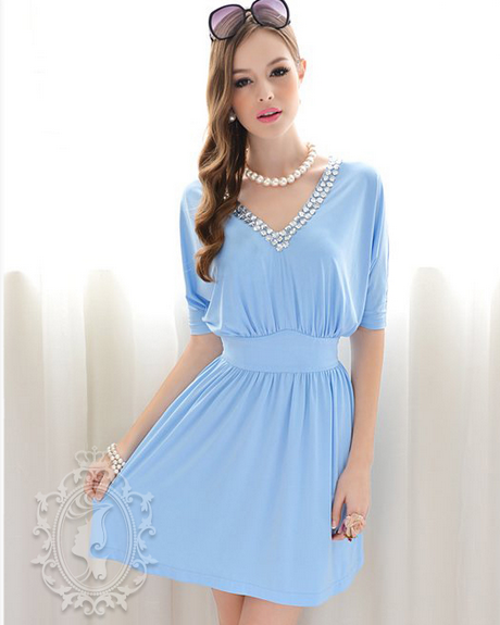 Casual plava haljina