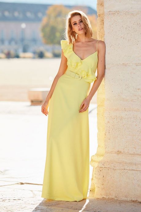vestidos-amarillos-casuales-92_13 Casual žute haljine