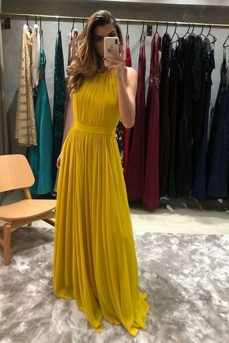 vestidos-amarillos-casuales-92_18 Casual žute haljine