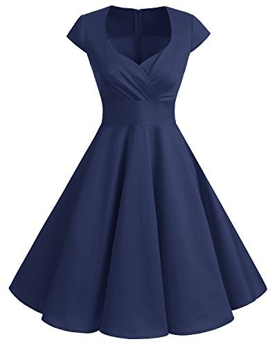 vestidos-azules-cortos-casuales-40_17 Casual kratke plave haljine