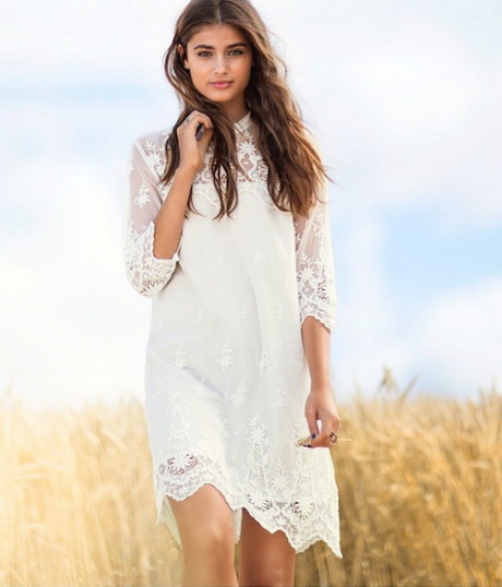 combinar-vestido-blanco-encaje-78 Kombinirajte bijelu haljinu od čipke