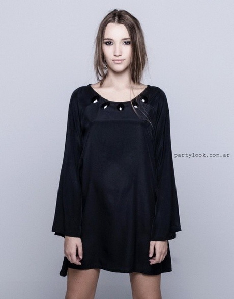 vestidos-negros-sueltos-77_19 Besplatne crne haljine