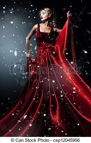 mujer-de-vestido-rojo-77_11 Žena u crvenoj haljini