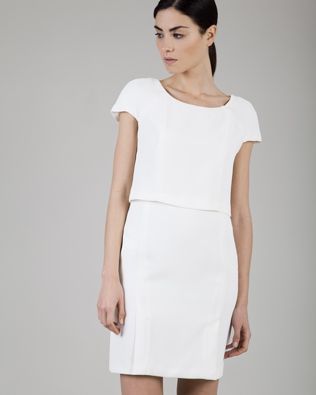 Bijela haljina kratkih rukava