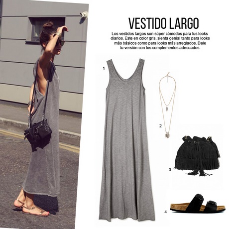 vestido-gris-largo-algodon-24 Duga siva pamučna haljina