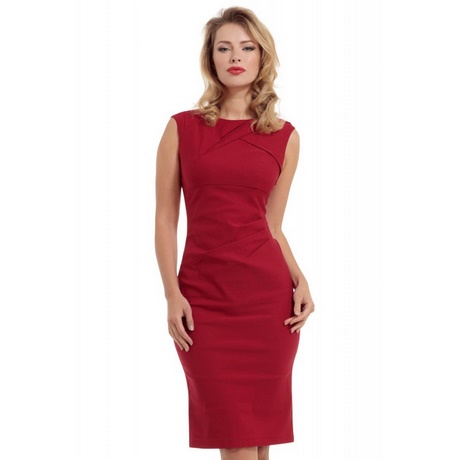 vestido-lapiz-rojo-10_5 Crvena haljina lapiz