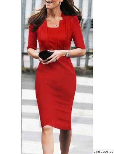 vestido-lapiz-rojo-10_9 Crvena haljina lapiz