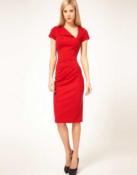 vestido-rojo-ajustado-corto-30_6 Kratka crvena haljina