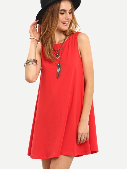 vestido-rojo-basico-70_17 Osnovna crvena haljina