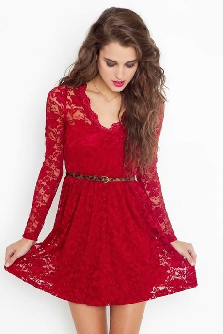 vestido-rojo-corto-de-noche-92_13 Kratka crvena večernja haljina