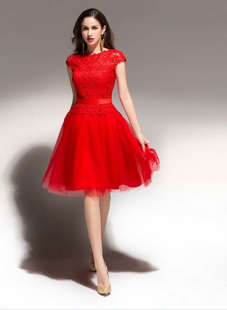 vestido-rojo-corto-de-noche-92_6 Kratka crvena večernja haljina