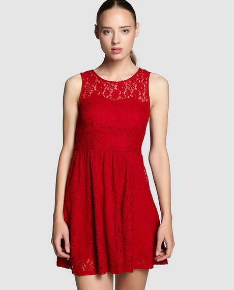 vestido-rojo-corto-encaje-09_8 Kratka crvena haljina od čipke