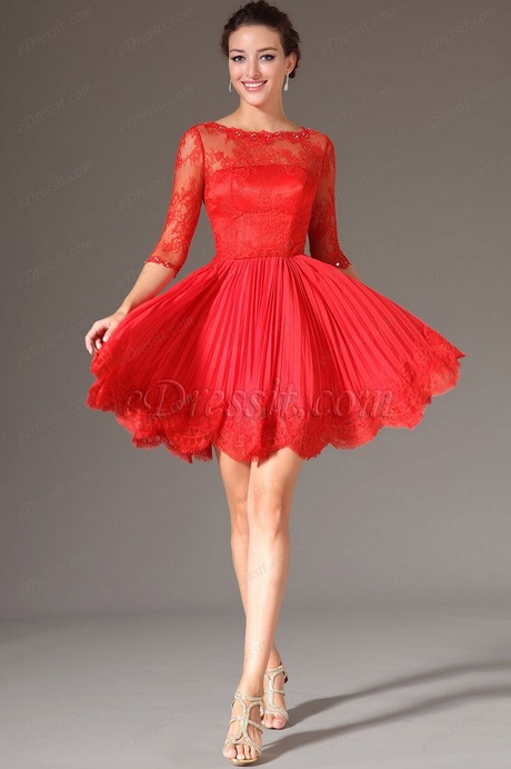 Kratka crvena haljina