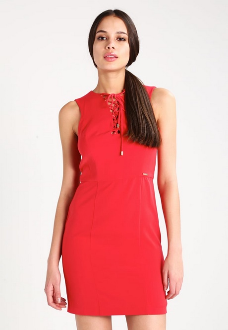 vestido-rojo-informal-99_13 Casual crvena haljina