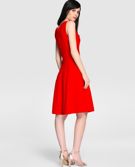 vestido-rojo-punto-52_10 Crvena haljina s točkicama