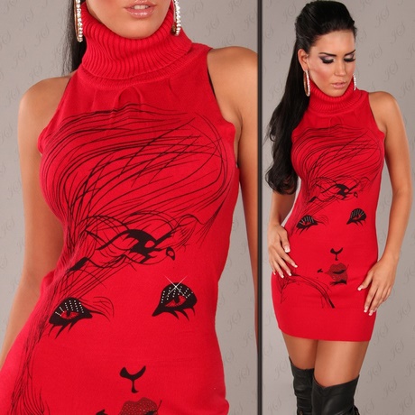 vestido-rojo-punto-52_13 Crvena haljina s točkicama