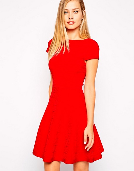 vestido-rojo-punto-52_14 Crvena haljina s točkicama