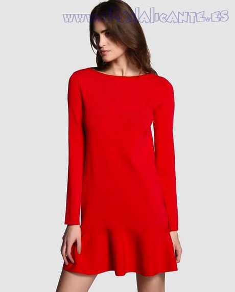 vestido-rojo-punto-52_5 Crvena haljina s točkicama