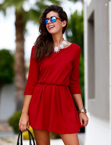 vestido-rojo-una-manga-69_6 Crvena haljina s jednim rukavima