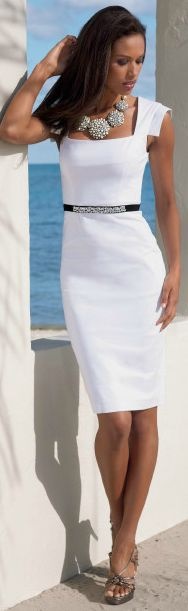 vestido-tubo-blanco-53_10 Bijela olovka haljina