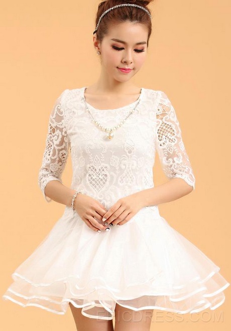 vestidos-blancos-con-mangas-61_13 Bijele haljine s rukavima