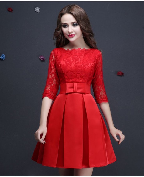 vestidos-cortos-elegantes-rojos-05_8 Crvene elegantne, kratke haljine