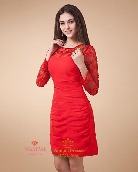 vestidos-de-color-rojo-cortos-32 Kratke crvene haljine
