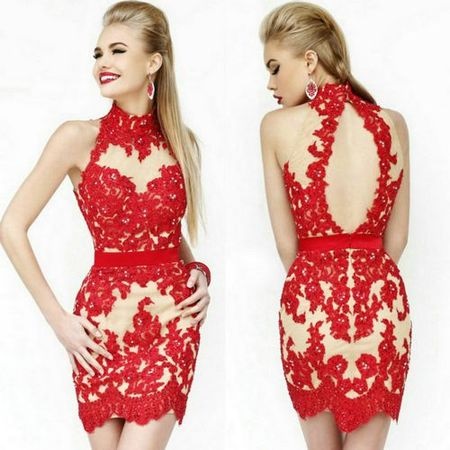 vestidos-elegantes-cortos-rojos-71_15 Crvene kratke elegantne haljine