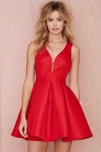 vestidos-elegantes-cortos-rojos-71_6 Crvene kratke elegantne haljine