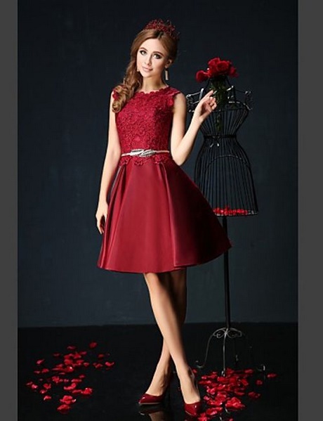 vestidos-elegantes-cortos-rojos-71_9 Crvene kratke elegantne haljine