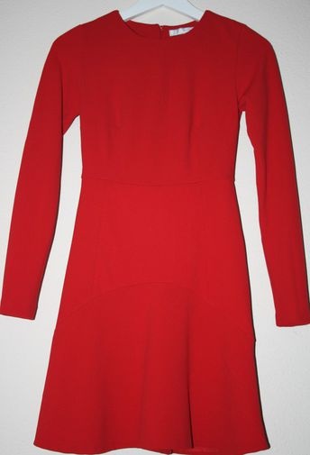 vestidos-rojos-con-manga-larga-10_2 Crvena haljina s dugim rukavima