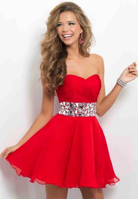 Modni kratke crvene haljine