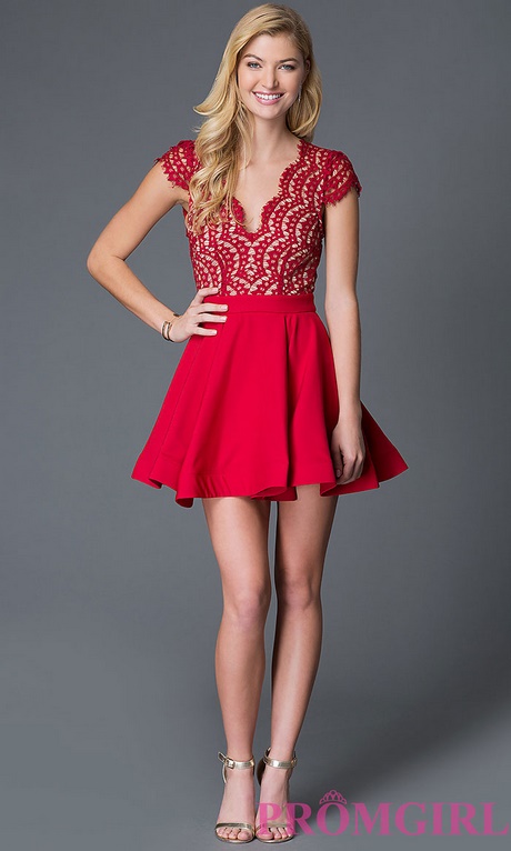 Kratke crvene haljine za zabave