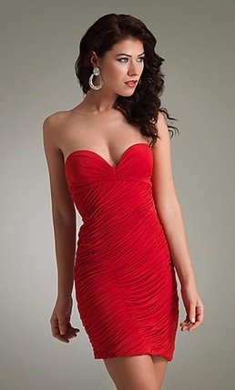 Kratke crvene haljine