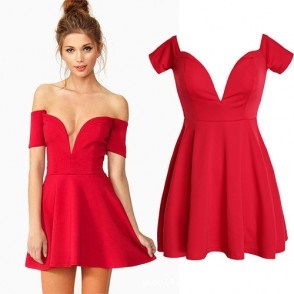 vestidos-rojos-escotados-50_3 Crvene haljine s niskim izrezom