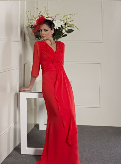 vestidos-rojos-largos-con-manga-28_5 Duge crvene haljine s rukavima