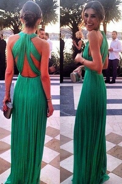 vestidos-verdes-largos-30 Duge zelene haljine