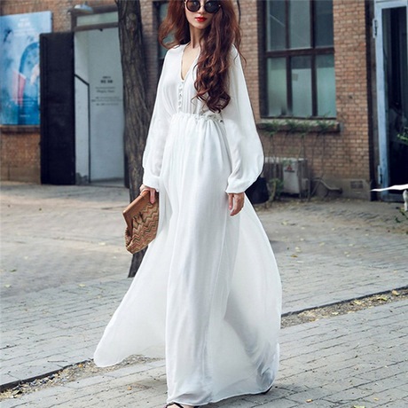 vestidos-blancos-elegantes-largos-71_14 Duge elegantne bijele haljine