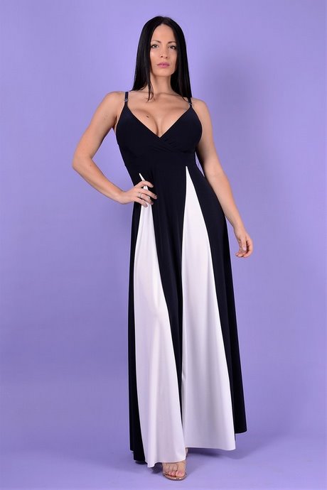 vestidos-de-fiesta-blanco-y-negro-54_20 Crno-bijele maturalne haljine