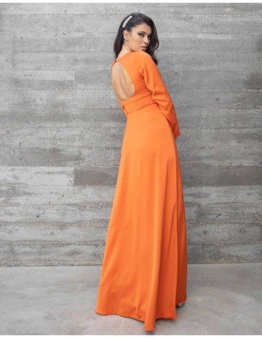 vestido-naranja-largo-70_16 Duga narančasta haljina