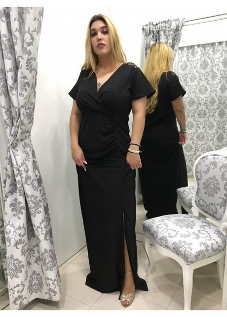vestido-negro-talla-grande-64_12 Crna Plus size haljina