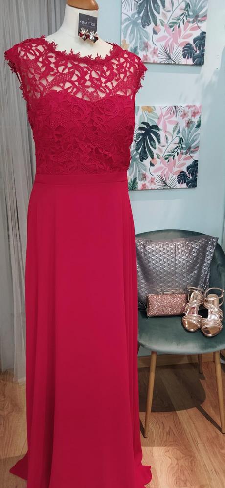 vestido-rojo-talla-grande-72 Plus size crvena haljina