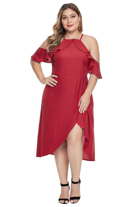 vestido-rojo-talla-grande-72_13 Plus size crvena haljina