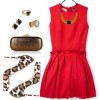 Pribor za crvenu haljinu