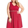 Crvene haljine za debele